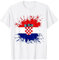 Kroatien Flagge Kroatische Fahne Kroate Kroatin T-Shirt