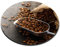 Bag of Coffee Beans and Scoop - Flexible Round 5mm Rubber Mouse Mat Pad Office Home Novelty Printed Desk Accessory 21406