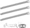 Denmay 31-45cm Universal Edelstahl Brenner ersatzteile für Landmann Triton 2, Enders, Tepro, Taino, Campingaz, Proficook, Barbecook, Blooma und Andere Grills, 3 Pack