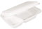 LogiPack GeRo 150x Bio Take Away Box 2-geteilt weiß 250 x 162 x 63 mm aus Zuckerrohr | nachhaltige To Go Lunchbox Transportbox | Lebensmittel Behälter Einweg | kompostierbar auslaufsicher