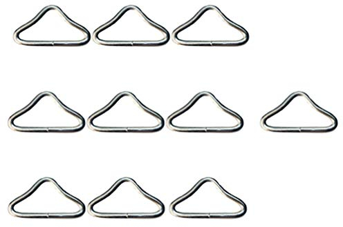 BESPORTBLE Metall Silberne Dreieck Ring Schnalle Anschlüsse V-Ringe Trampolin Teile Runde Kante Gurttasche Verschluss Handtasche Gurt Herstellung Hardware