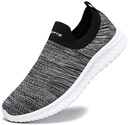 YisiNP Zapatillas Deportivas de Malla para Mujer para Correr sin Cordones para Hombre Zapatillas de Fitness