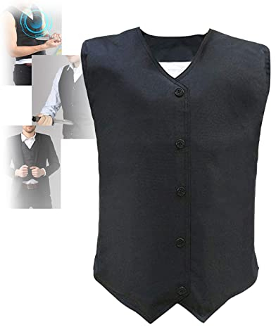 Stab-Resistant Vest, Tactical Safety Clothing, Anti-Knife Cutting, Invisible V-Neck Vest, Manganese Steel, Chest Protection