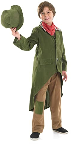 Fun Shack Mittelalter Kostüm für Kinder Jungen, Bauern Kleidung, Perfekt für Karneval und Halloween, XL