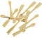 SOLUSTRE10Pcs ask Applicator Cosmetic Scraper Cream Scoop Applicator Cosmetic Spatulas Facial Reusable Scoop Facial Cream Spoon Beauty Spoons for Cream Lotions Moisturizers Metal Cooking Spoon