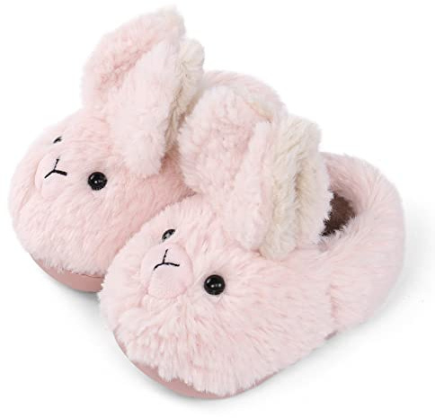 MASOCIO Pantofole per Bambini Peluche Invernali Scarpe Cartoni Animati Ciabatte Chiuse da Casa Antiscivolo