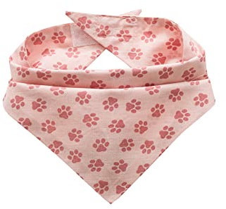 Hunde Bandana Kopftücher Hundehalstuch Dreieckstuch für Kleine, Mittelgroße und Große Hunde (Rosa, XS)