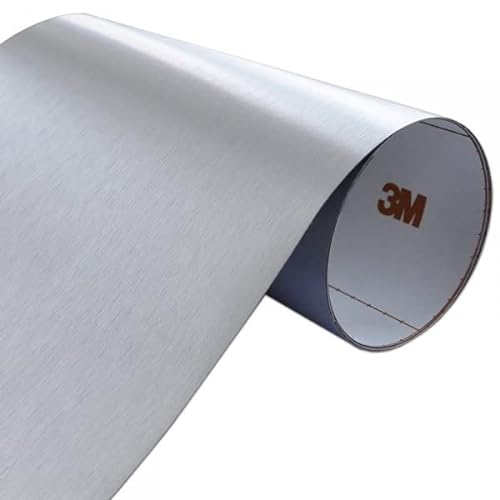 MOTOS 3M DI NOC Gebürstetes Aluminium Autofolie Car Wrapping Folie ME 904 122X10