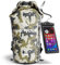 Earth Pak – Wasserdichter Packsack mit Schultergurt und wasserfester Handyhülle – Ideale Rolltop Tasche beim Kajak Fahren, Wandern, Camping, Angeln, Bootfahren und Rafting (Tarnung, 40L)