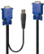 Lindy 32185 Cable KVM Combo VGA y USB, 1m