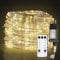 Herrselsam LED Lichterschlauch 20M LED Schlauch IP65 Wasserdicht mit Fernbedienung und 8 Modi Dekorative Lichterkette Warmweiß Helligkeit Dimmbar für Außen Innen