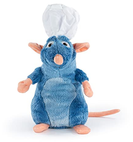 Famosa Ratatouille Remy Plüschtier mit Kochmütze, 33 cm, super weiche Qualität