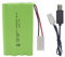1PCS 9.6V 2800mah AA Rechargeable Battery Tamiya Plug with USB Charging Cable for RC Toy Car Truck Tank Engineering Car RC Boat Rechargeable Battery