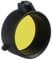 XIBIO 1pc 30-69MM Transparent Rifle Scope Lens Cover Flip Up Quick Spring Protection Cap Yellow Objective Lense Lid For Hunting RL37-0073 (Color : 57mm)