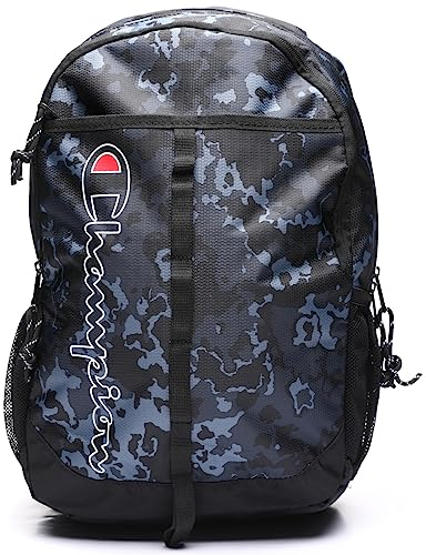 Champion Rucksack in der Mitte, Dunkelgrau, Dunkelgrau-Camouflage, Einheitsgröße, Laptop
