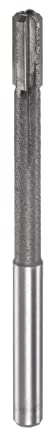 sourcing map Hartmetall Reibahle 6.1 mm, 4 Schneidig, H8/H7 Genauigkeit, Sandstrahlbeschichtung Maschinenreibahle für Metall Holz Loch Reiben, Gerade Nut Hochgeschwindigkeitsstahl Werkzeug