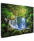 MuchoWow© Bild auf Leinwand 70x50 cm Schlafzimmer Bilder Wand Deko Wohnzimmer Modern Wanddeko Bilderwand Geschenk Dschungel - Wasserfall - Australien - Pflanzen - Natur - Grün