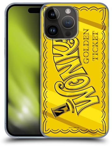 Head Case Designs Offizielle Willy Wonka and the Chocolate Factory Goldenes Ticket Grafiken Harte Rueckseiten Handyhülle Hülle Huelle kompatibel mit Apple iPhone 15 Pro Max