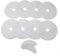 Kit de filtres pour sèche-linge - Filtration des peluches et des particules, prolonge la durée de vie du sèche-linge, soutien hygiénique, 8 filtres d'échappement ronds, 2 filtres d'admission d'air