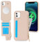 SailorTech iPhone 11 Case with Credit Card Holder magsafe, iPhone 11 Phone Leather Case Wallet for Women Compatible mag safe Card Slots Zipper Shockproof Case for Men - Beige