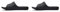 Under Armour Men's UA M Locker IV SL Slide Sandal, Black Black White, 6 UK (Pack of 2)
