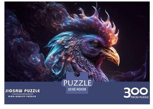 300-teiliges Puzzle für Erwachsene, Tier-Hahn-Holzpuzzle, Familienunterhaltungsspielzeug, 300 Teile (40 x 28 cm)