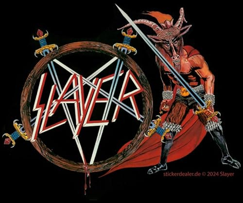 Slayer Aufkleber Show No Mercy Sticker Bands Trash-Metal ca. 12x10 cm