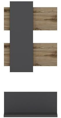 Woody Fashion Anrichte - 22x45x20 cm - Eiche/antrhazit
