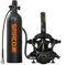 SMACO Mini Bouteille de Plongée avec Masque de Plongée Intégral, 2L Mini Bouteille d'oxygène Plongee avec Masque Snorkeling Rechargeable Petite Bouteille Oxygene sous Marine S700 Plus
