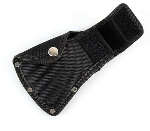 Leder-Beilscheide – kleine Axtkopfabdeckung für 0,88 bis 1-1/4 Pfund Äxte – Doppelschnapp-Klingenschutz – tragbare Beilabdeckung für Camping-Enthusiasten – Outdoor-Camping Klingenschutz – Schwarz