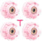 Skating Wheels Set | Indoor Skate Wheels | Beleuchtete Roller- | 4 Stück beleuchtete Rollschuh-Rollen | Ersatzrollen für Skates Hohe Elastizität Resistent