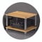 HiFi-Regal mit 4 Ebenen, AV-Regal, HiFi-Ständer, Plattenspielerständer, Geräte, Schrank, Audio-Regal mit stoßdämpfenden Füßen, Audio-Video-Komponenten, Holzfarbe, 60 x 48 x 40 cm