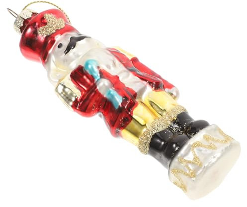 Ciieeo Weihnachtsschmuck Aus Glas Nussknacker Soldat Dekoration für Den Weihnachtsbaum Zu Hause