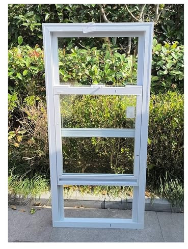 Finestre finestra scorrevoli Finestre per capannoni 30 35 40 45 50 55 60 cm Montaggio ad incasso Bianco, Casa da gioco Fienile Finestra di ricambio a scorrimento con schermi, Verticale Pollaio Finestr