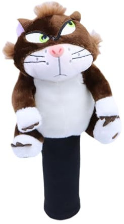 Ronyme Copritesta da Golf per Mazza da Golf Copritesta in Legno da Golf Protezione Resistente all'Usura Peluche Universale novità Regalo per Golfisti, Cachi