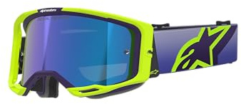 Alpinestars Vision 8 Corp Motocross Brillen, lila/gelb