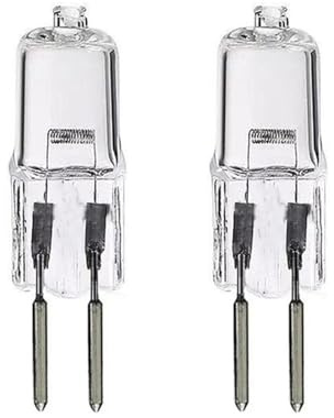 UGEFKMQ Klare Kapsel Halogen Glühbirne G5.3 12V 20W Kapselglühlampen G5.3 12V 50W Halogen Leuchtmittel Mini Scheinwerfer Lampen GU5.3 Bi-Pin Warmweiß 5PC 35W