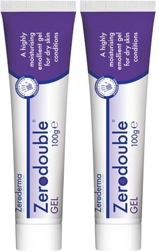 Zeroderma Zerodouble Gel, 2-in-1 Moisturiser & Soap Substitute, Highly Moisturising Gel for Dry Skin Conditions such as Eczema, Psoriasis & other Dry Skin Conditions. 100g (Pack of 2)