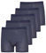 ESGE Herren Boxershorts, Pants, 5 Stück, Feinripp Ringel mit Eingriff (6, Marine)