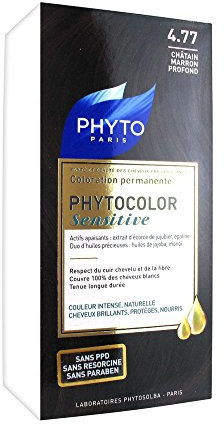 Phyto Phytocolor Sensitive Permanente Haarfarbe, 4,77 Kastanienbraun, tiefes Braun