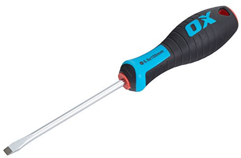 OX Pro Slotted Flared Screwdriver 100x5.5mm