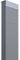 Standbriefkasten, Design Briefkasten The Box Grau Metallic/Edelstahl - Bravios