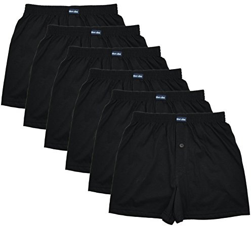 6 Boxershort Herren mit Knopf und Mit Eingriff, Artikel: SET04, Groesse: 2XL