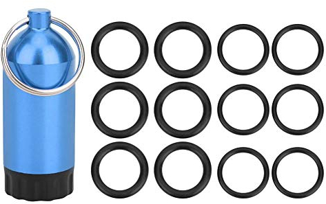 Mini O-Ring für Tankzylinder, Dichtflasche, Tauchzylinder, O-Ring, Mini-Zylinderaufbewahrungsflasche OR-MT02 (Blau)