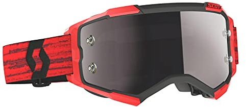 SCOTT Fury Chrome Red/Black Motocross-Brille (Red/Black, One Size)