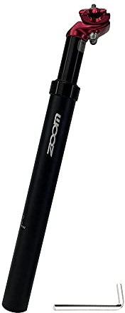 JaneEyre Spring Federsattelstütze mit 27,2, 30,8 oder 31,6 mm Durchmesser, Fahrrad Sattelstütze gefedert für E-Bike, MTB, Downhill, Trekking Citybike (Rot 31,6mm)