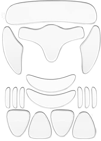 FLOTRUTE 16PCS Coussinets Anti-Rides en Silicone, Patchs Anti-Rides pour Le Visage, Réutilisables en Silicone Transparent pour Le Visage et Le Front, pour Front, Yeux, Joues, Cou et Poitrine