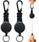 LISOPO 2pcs Schlüsselanhänger Ausziehbar Schlüsselband Ausweis Jojo Schlüsselanhänger Keyholder Band mit Karabiner und Paracord