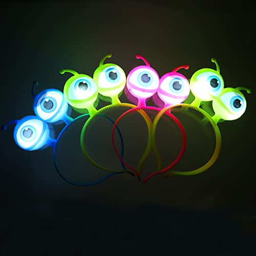 POPETPOP 4 Stück Leuchtendes Augenstirnband Schatzkistenfüller Alien-stirnband Zartes Stirnband Augäpfel Kopfbedeckung -cosplay-kopfschmuck Haarband Kind Benutzerbild Bilden Plastik