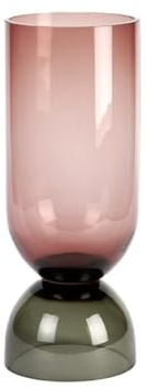 Lambert Vasari Vase Glas Berry/grau H 32 cm D 12 cm